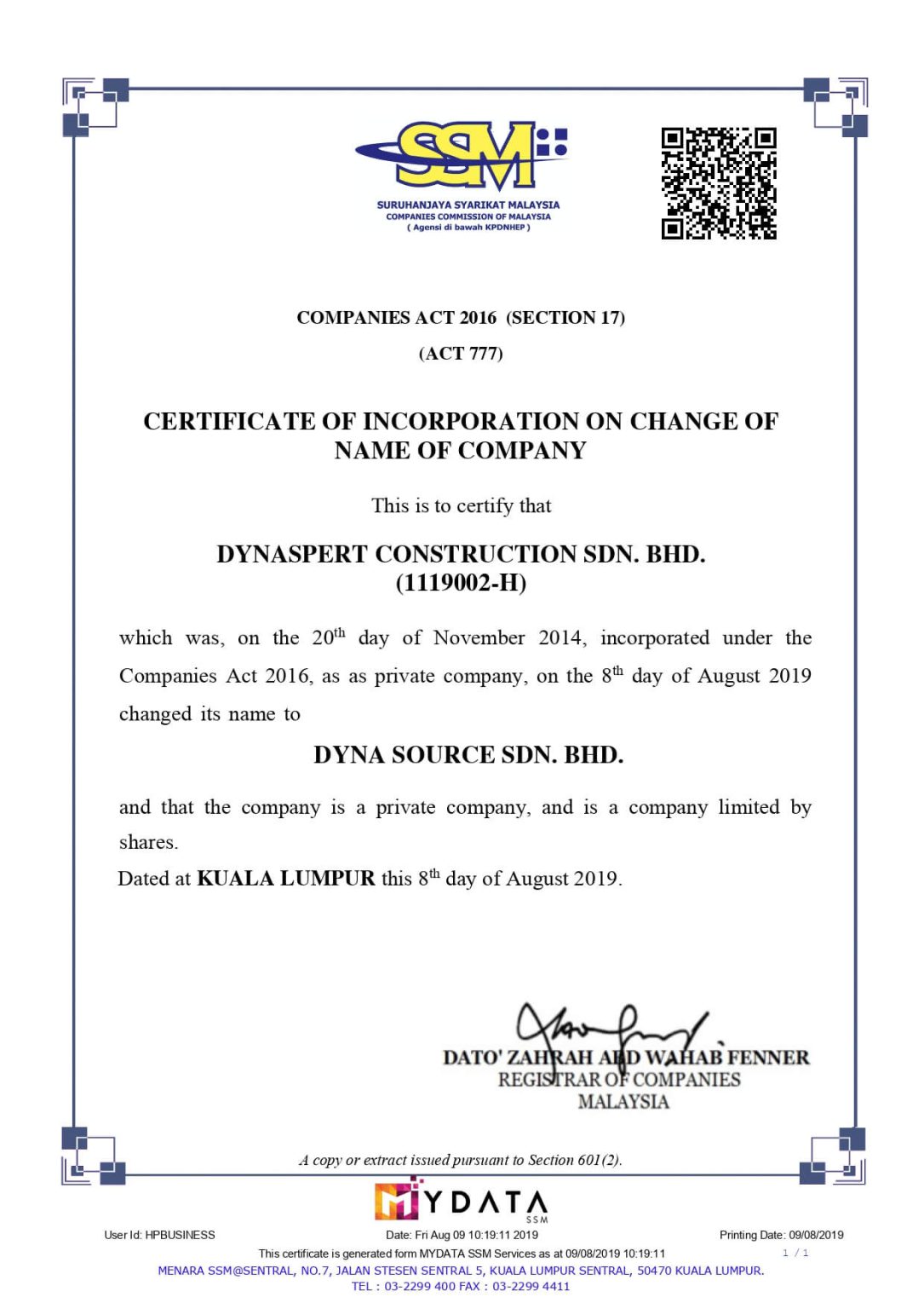 Dyna Construction Dyna Source Sdn Bhd